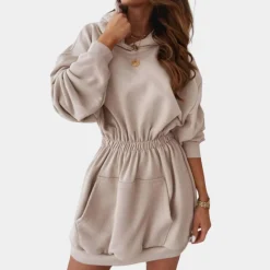 Jurken & Jumpsuits Dames*Oversized damesjurk met capuchon - Zomerse editie