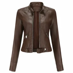 Leren Jassen Dames*OXANA - Lente/Zomer korte leren jas voor dames