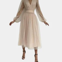 Jurken & Jumpsuits Dames*Ozana - Trendy zomerse midi-jurk voor dames