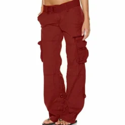 Broeken & Rokken Dames*Paloma - Luchtige cargo broek met zakken voor dames, perfect voor de zomer