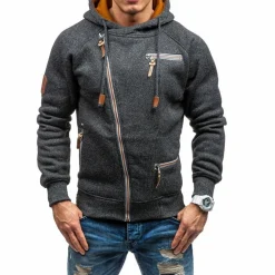 Truien & Vesten Heren*Paul - Luchtig fleece vest met capuchon voor heren, ideaal voor lente en zomer