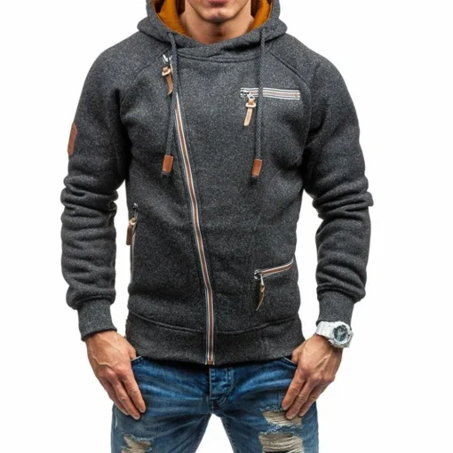 Truien & Vesten Heren*Paul - Luchtig fleece vest met capuchon voor heren, ideaal voor lente en zomer
