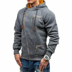 Truien & Vesten Heren*Paul - Luchtig fleece vest met capuchon voor heren, ideaal voor lente en zomer