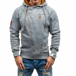 Truien & Vesten Heren*Paul - Luchtig fleece vest met capuchon voor heren, ideaal voor lente en zomer