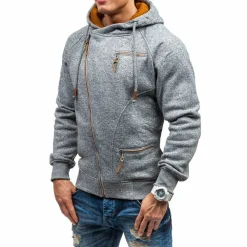 Truien & Vesten Heren*Paul - Luchtig fleece vest met capuchon voor heren, ideaal voor lente en zomer