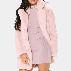 Jassen Dames*PEGGY - Geraffineerde Pluche Jas voor Dames