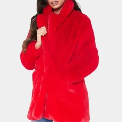 Jassen Dames*PEGGY - Geraffineerde Pluche Jas voor Dames