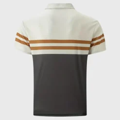 Shirts Heren*Pepijn - Casual gestreept poloshirt voor mannen - Zomerse editie Donkerbruin