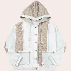 Jassen Dames*PHILOMENE - Stijlvolle Zomerjas Met Capuchon voor Dames Wit