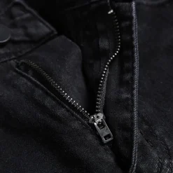 Broeken Heren*Pietro - Moderne herenjeans met verfdesign voor de zomer Zwart