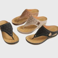 Damesschoenen*Pilvi - Zomerse damespantoffels met sleehak