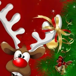 Jassen Heren*PIRES - Geraffineerde Kersthoodie voor Heren Rood