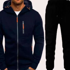 Sets Heren*Plat - Casual herenset met hoodie en broek voor de zomer
