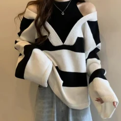 Truien & Vesten Dames*Portia - Stijlvolle Koude Schouder Zomertop voor Dames