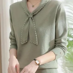 Truien & Vesten Dames*Rada - Tijdloze stijl zomertrui voor dames Lichtgroen