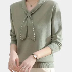 Truien & Vesten Dames*Rada - Tijdloze stijl zomertrui voor dames Lichtgroen