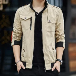 Jassen Heren*Radu - Moderne Cargo-jack met Functionele zak voor de Zomer