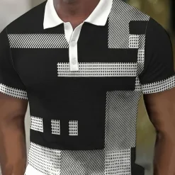 Shirts Heren*Rafael - Heren t-shirt met color block design voor de zomer Wit