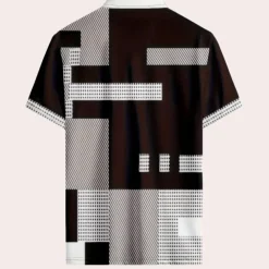 Shirts Heren*Rafael - Heren t-shirt met color block design voor de zomer Wit