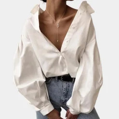 Blazers & Blouses Dames*Raimona - Luchtige damesblouse met pofmouwen voor de zomer