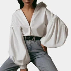 Blazers & Blouses Dames*Raimona - Luchtige damesblouse met pofmouwen voor de zomer