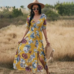 Jurken & Jumpsuits Dames*RAINA - Bloemen zomerjurk voor zonnige dagen