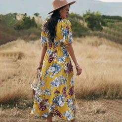 Jurken & Jumpsuits Dames*RAINA - Bloemen zomerjurk voor zonnige dagen