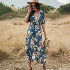 Jurken & Jumpsuits Dames*RAINA - Bloemen zomerjurk voor zonnige dagen