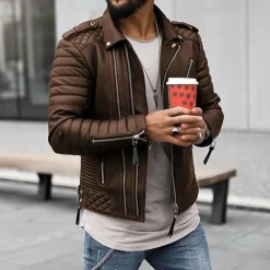 Leren Jassen Heren|Jassen Heren*RALPH - Leren zomerjas voor heren