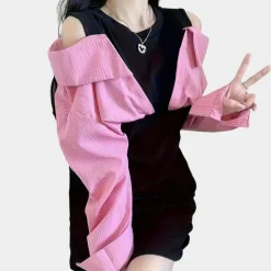 Jurken & Jumpsuits Dames*Ralu - Elegante en Vrouwelijke Zomerjurk Zwart