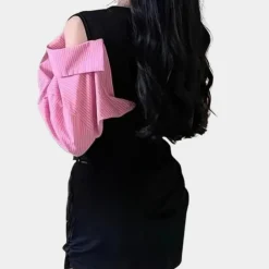 Jurken & Jumpsuits Dames*Ralu - Elegante en Vrouwelijke Zomerjurk Zwart