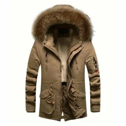 Jassen Heren*RAYMOND - Warm parka jack voor heren Khaki