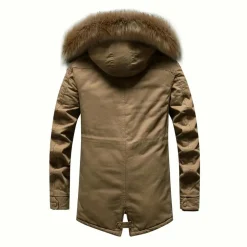 Jassen Heren*RAYMOND - Warm parka jack voor heren Khaki