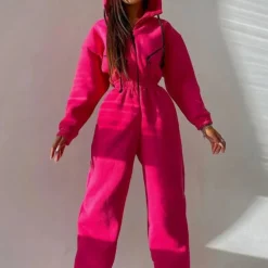 Jurken & Jumpsuits Dames*REBECCA - Luchtige Zomer Jumpsuit met Kap voor Dames