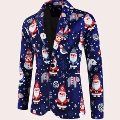 Jassen Heren*REGGIS - Modieuze Zomerblazer voor Heren Blauw