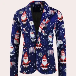 Jassen Heren*REGGIS - Modieuze Zomerblazer voor Heren Blauw