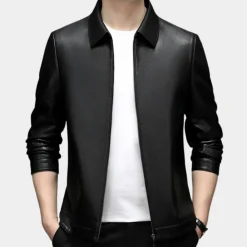 Jassen Heren*RENZO - Klassieke Zomerjas voor Heren Zwart