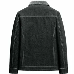 Jassen Heren*REUBEN - Luchtig Sherpa zomerjack voor heren Zwart