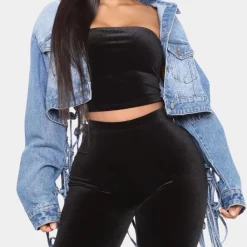 Jassen Dames*RHEANNA - Luxe Zomerjas voor Dames Lichtblauw