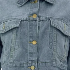 Jassen Dames*RHEANNA - Luxe Zomerjas voor Dames Lichtblauw