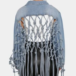 Jassen Dames*RHEANNA - Luxe Zomerjas voor Dames Lichtblauw