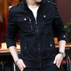 Jassen Heren*Riccardo - Heren alledaags staande kraag Zomerjas