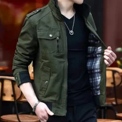 Jassen Heren*Riccardo - Heren alledaags staande kraag Zomerjas