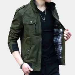 Jassen Heren*Riccardo - Heren alledaags staande kraag Zomerjas