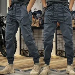 Broeken Heren*RICHARD - Stretchy cargo zomerbroek