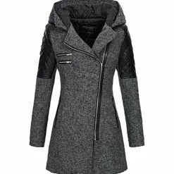 Jassen Dames*Riley - Lange winterjas met capuchon voor dames