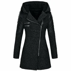 Jassen Dames*Riley - Lange winterjas met capuchon voor dames