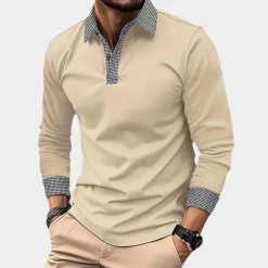 Shirts Heren*Roald - Casual herenoverhemd met lange mouwen voor de zomer