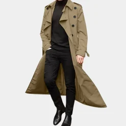 Jassen Heren*Roberion - Lichte zomer trenchcoat voor heren