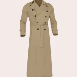 Jassen Heren*Roberion - Lichte zomer trenchcoat voor heren